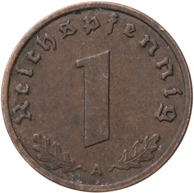 купить Германия, Третий рейх 1 рейхспфенниг (reichspfennig) 1939