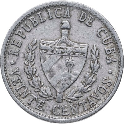 купить Куба 20 сентаво (centavos) 1971