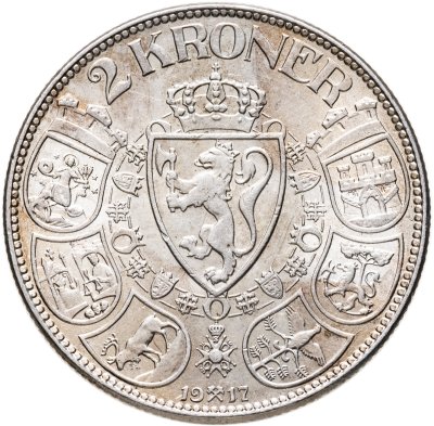 купить Норвегия 2 кроны 1917