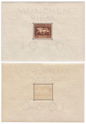 купить Германия, Третий Рейх 42+108 рейхспфеннигов 1936 "3-е ежегодное первенство Германии по скачкам "Коричневая лента"