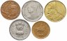 Купить Набор из 5 монет разных стран мира, номиналы 5