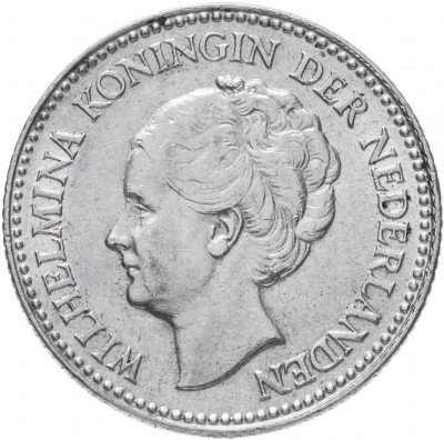 Купить Нидерланды 1/2 гульдена 1929, Вильгельмина
