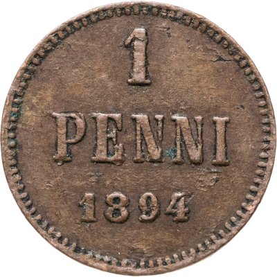 купить 1 пенни 1894, монета для Финляндии