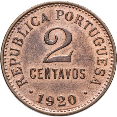 купить Португалия 2 сентаво (centavos) 1920