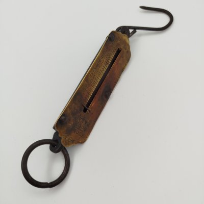 купить Безмен (весы пружинные) "Hughes's pocket balance", сталь, латунь, Великобритания, 1870-1920 гг.