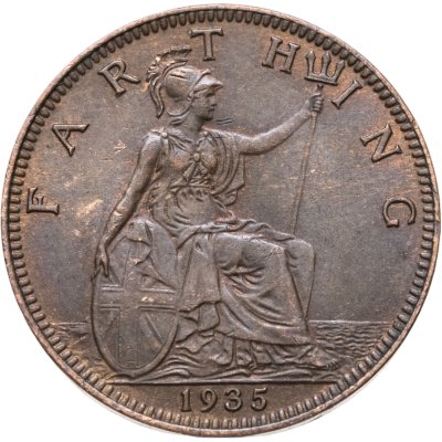 купить Великобритания 1 фартинг (farthing) 1935