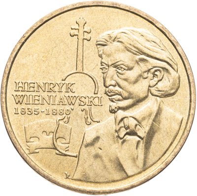 купить Польша 2 злотых (zlote) 2001 XII Международный конкурс скрипачей имени Генрика Венявского