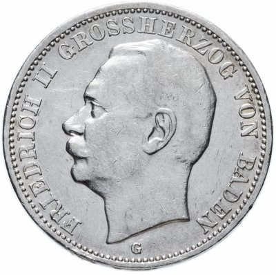 купить Германская Империя (Баден) 3 марки 1912 "G"