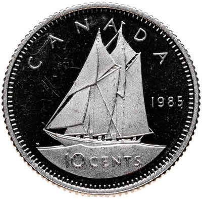 купить Канада 10 центов (cents) 1985