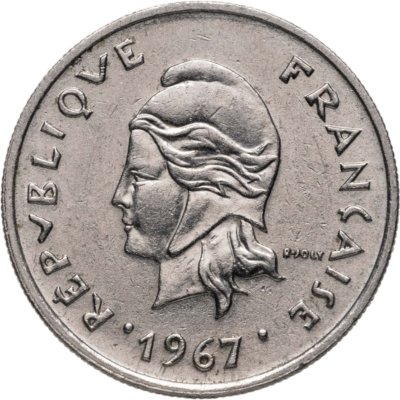 купить Французская Новая Каледония 10 франков 1967