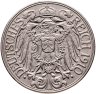 Купить Германия 25 пфеннигов (pfennig) 1910 A