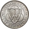 Купить Германия 5 рейхсмарок (reichsmark) 1930 "Освобождение Рейнской области (Рейнланда)", знак монетного двора "D" — Мюнхен