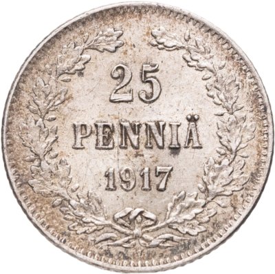 купить 25 пенни (pennia) 1917 S Российская Финляндия