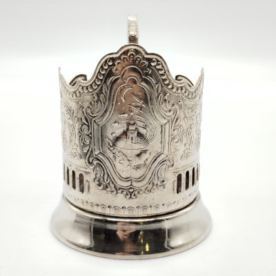 купить Подстаканник "Советский космос", мНЦ (медь-никель-цинк), Кольчугинский завод цветных металлов, СССР, 1960-1990 гг.