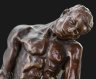 Купить Скульптура "Адам", выполненная по модели 1881 года скульптора Огюста Родена, бронза, литье, камень, бронза, литье, камень, Европа, 1980-2000 гг.