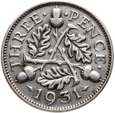 купить Великобритания 3 пенса (pence) 1932 Георг V