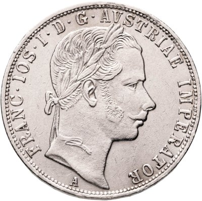 купить Австрия 1 флорин (florin) 1860 A знак монетного двора "A" - Вена