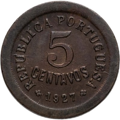 купить Португалия 5 сентаво (centavos) 1927