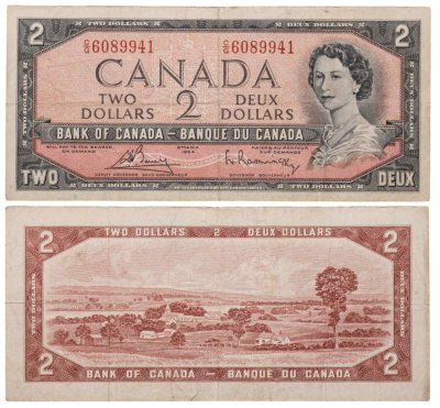 купить Канада 2 доллара 1954