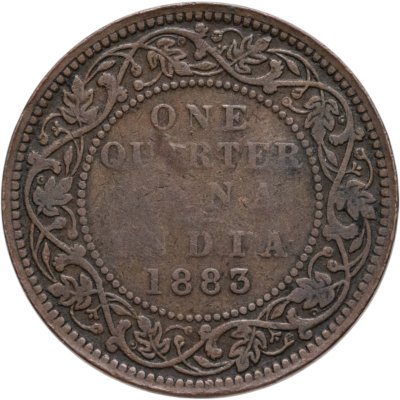 купить Индия (Британская) 1/4 анны (anna) 1883