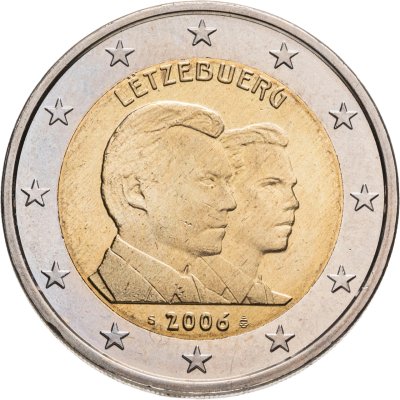 купить Люксембург 2 евро (euro) 2006 "25 лет принцу Гийому"