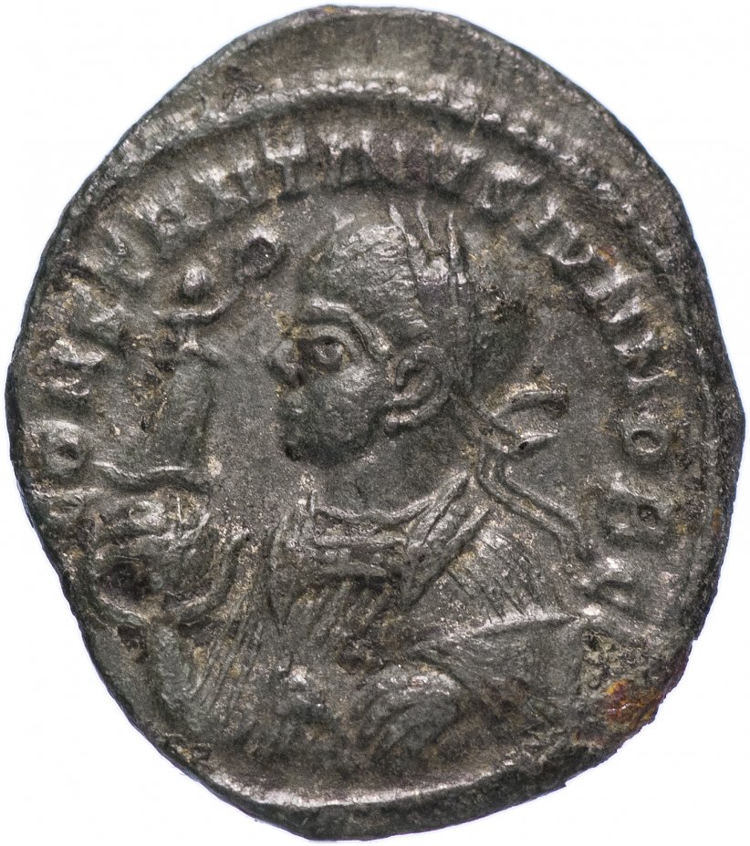 купить Римская Империя Константин II 317–340 гг фоллис (реверс: штандарт и два пленника)