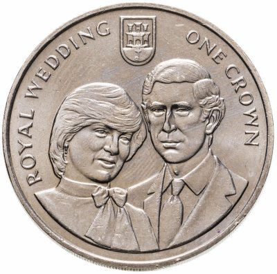купить Гибралтар 1 крона (crown) 1981 "Свадьба Принца Чарльза и Леди Дианы"