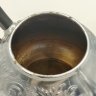 Купить Набор из заварочного чайника и сахарницы с рельефным цветочным декором, металл, пластмасса, СССР, 1970-1990 гг.