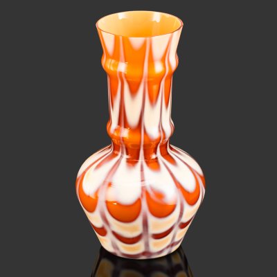 купить Ваза, стекло, сульфидно-цинковое, гутная техника, Стекольный завод «Красный май», СССР, 1960-1980 гг.