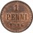 Купить 1 пенни (penni) 1916 Российская Финляндия, в слабе Монетник.ру MS64